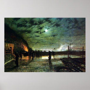 Poster John Atkinson Grimshaw Em Peril