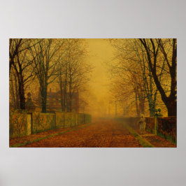 Póster John Atkinson Grimshaw Evening brilha CC0871