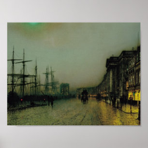 Póster John Atkinson Grimshaw- Glasgow prudente