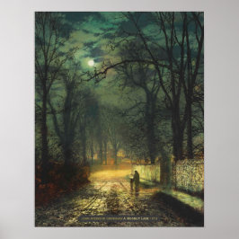 Poster John Atkinson Grimshaw Uma via lua 1874 CC0325