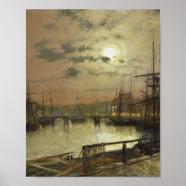 Poster John Atkinson Grimshaw - Whitby (Frente)