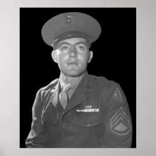 Poster John Basilone -- Medalha do receptor da honra
