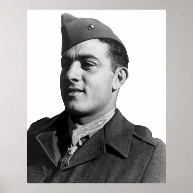 Poster John Basilone - WW2 Hero (Frente)