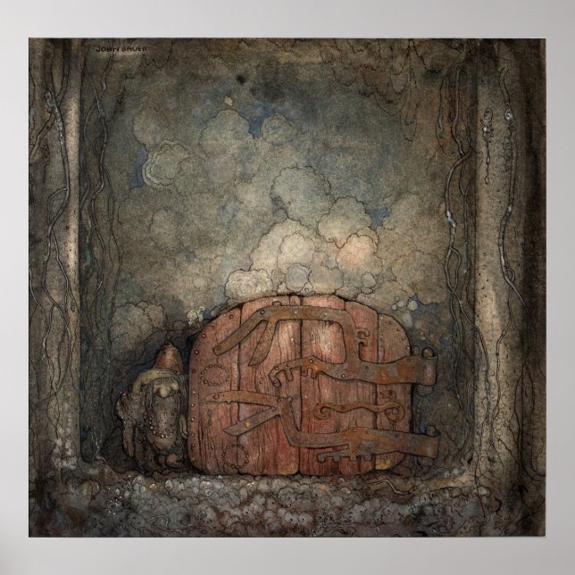 Poster John Bauer - Bergaporten (Frente)