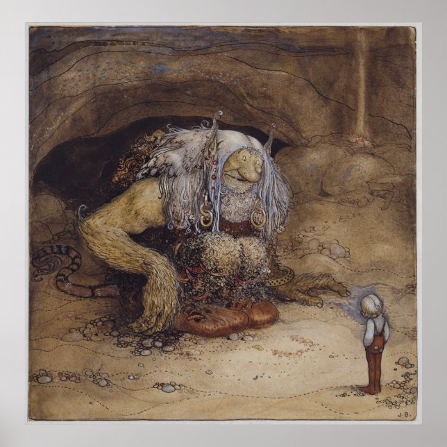 Poster John Bauer - O menino que nunca teve medo (Frente)