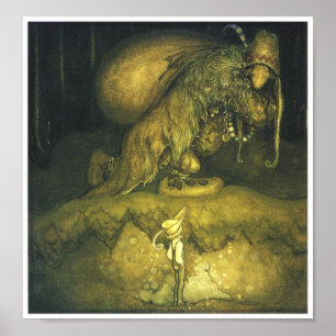 Poster John Bauer Old Man Troll