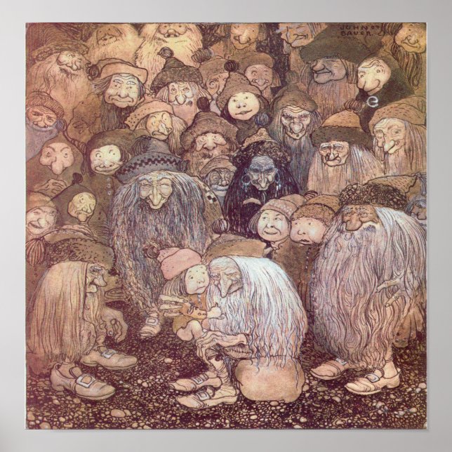 Poster John Bauer - Troll (Frente)