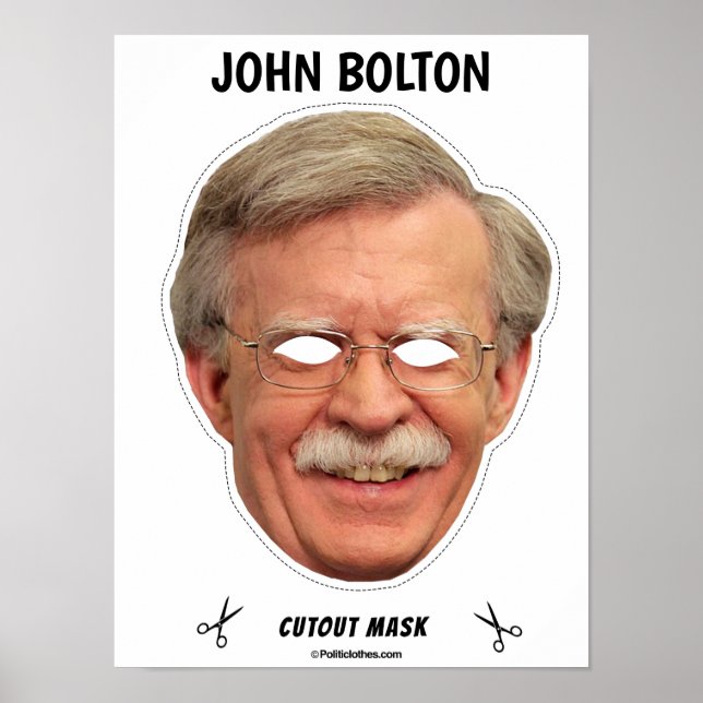 Poster JOHN BOLTON Halloween Mask (Frente)