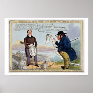 Poster John Bull e arquiteto Wot constrói os arcos