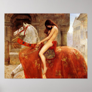 Póster John Collier "Lady Godiva" 1898 Reproduction