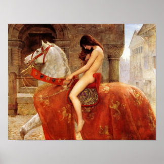 Póster John Collier "Lady Godiva" 1898 Reproduction