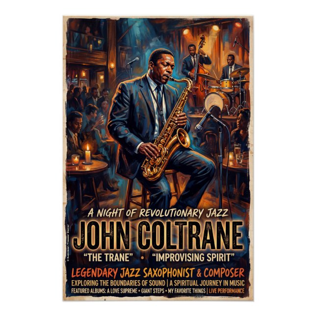 Póster John Coltrane  (Frente)