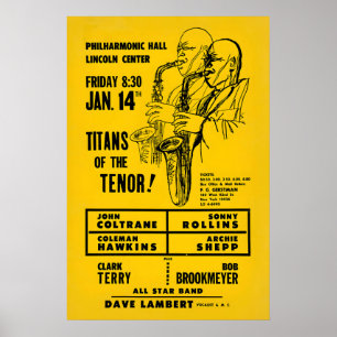Poster John Coltrane - Sonny Rollins pôster de jazz - Tit