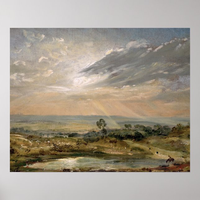 Póster John Constable | Branch Hill Pond, Hampstead (Frente)