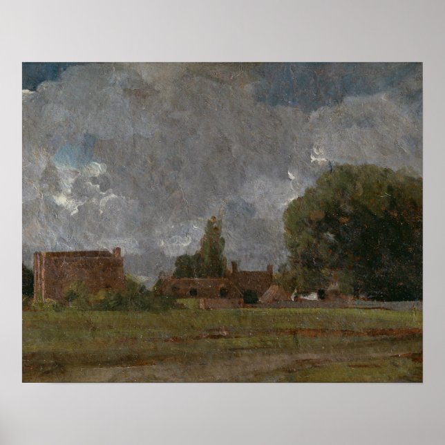 Póster John Constable - Casa do policial dourado (Frente)