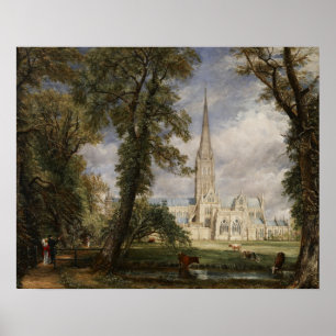 Póster John Constable - Catedral de Salisbury
