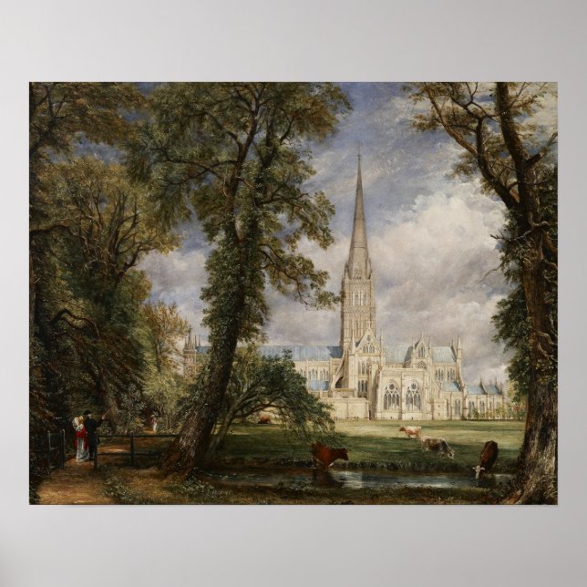 Póster John Constable - Catedral de Salisbury (Frente)