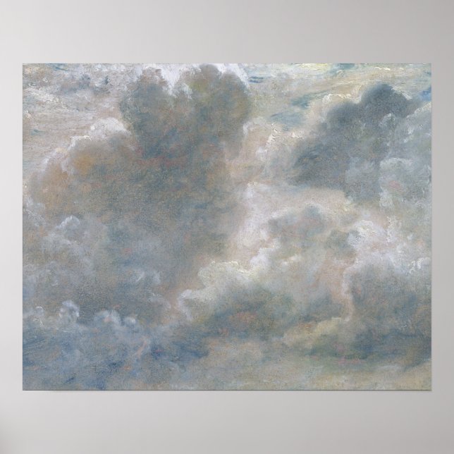 Poster John Constable | Estudo das Nuvens Cumulus, 1822 ( (Frente)