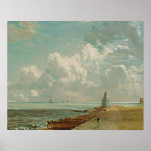 Póster John Constable  Harwich, The Low Lighthouse e B