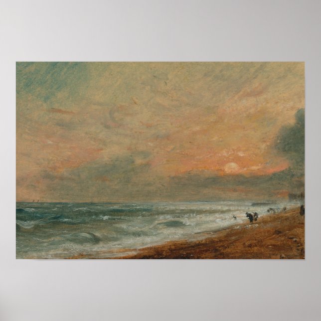 Póster John Constable - Hove Beach (Frente)