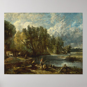 Póster John Constable - moinho de Stratford