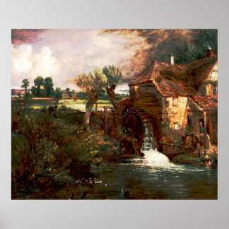 Póster John Constable - Parham Mill (Modificado)