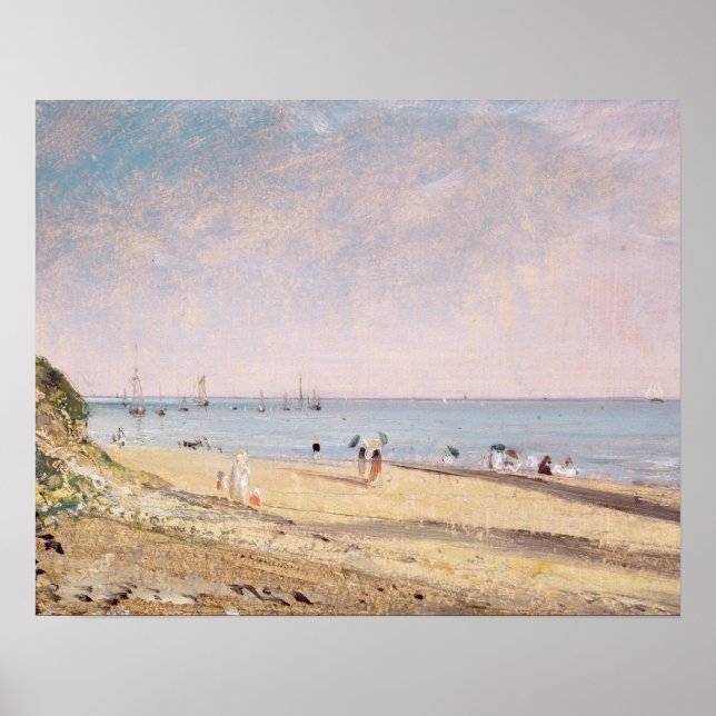 Poster John Constable | Praia de Brighton (óleo na canvas (Frente)