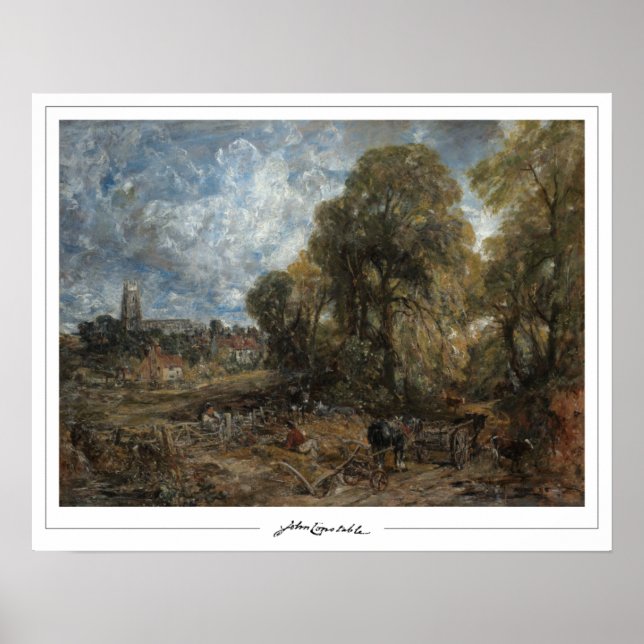 Poster John Constable Zedign Cartaz de Arte #236-2 (Frente)