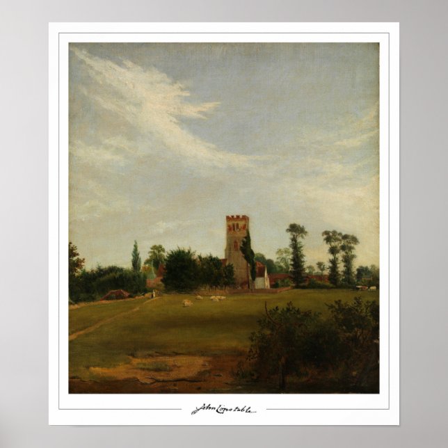 Poster John Constable Zedign Cartaz de Arte #74-2 (Frente)