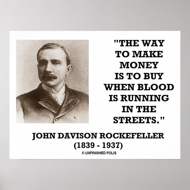 Póster John Davison Rockefeller Way To Make Money Comprar (Frente)
