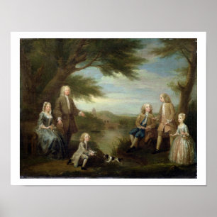 Póster John e Elizabeth Jeffreys e suas crianças, 17