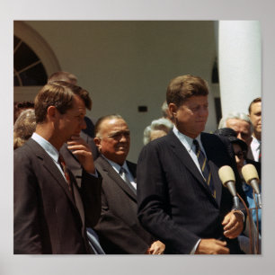 Poster John e Robert Kennedy com J. Edgar Hoover