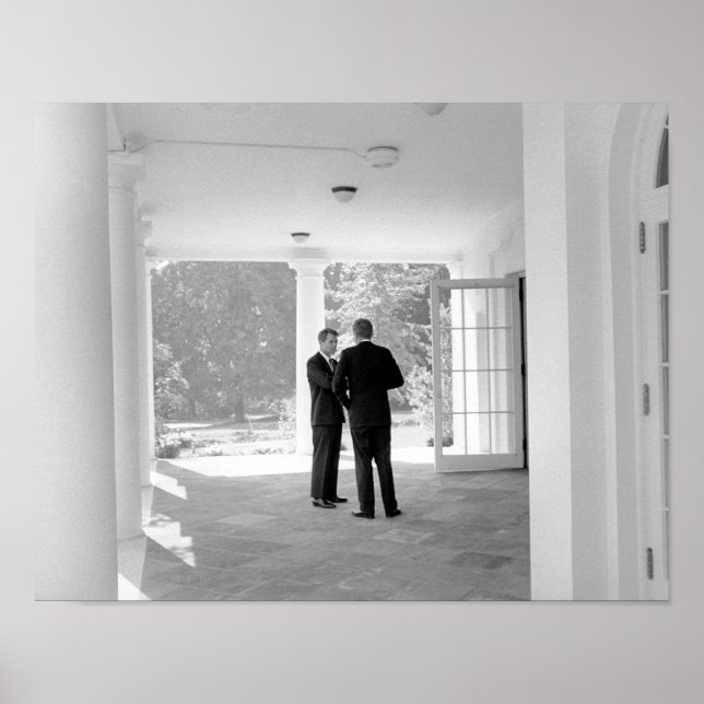 Poster John e Robert Kennedy fora da Casa Branca (Frente)