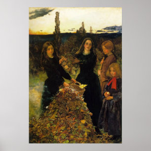 Poster John Everett Millais Autumn Leaves