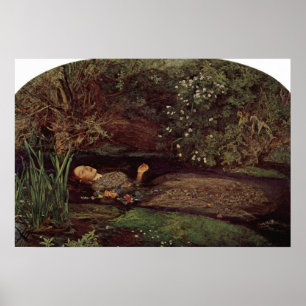 Poster John Everett Millais - Ophelia