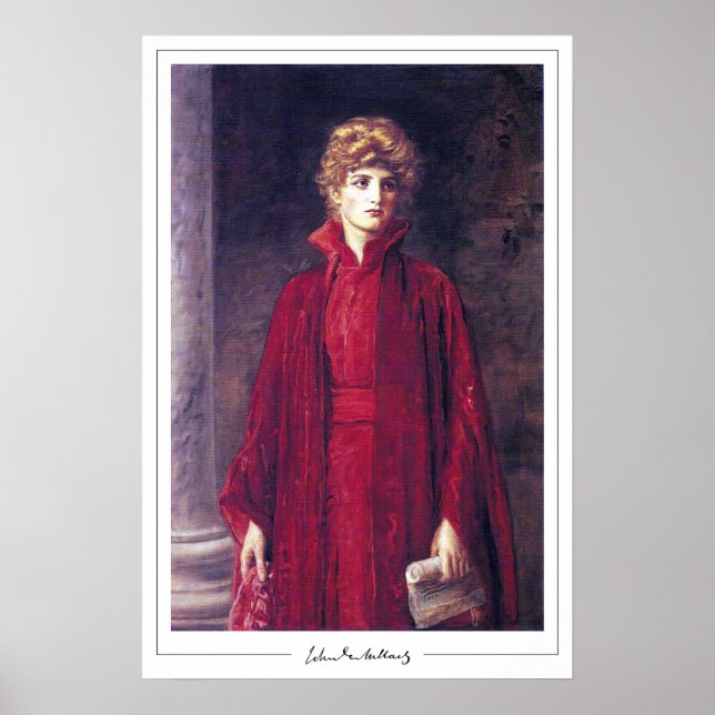 Poster John Everett Millais Zedign Cartaz de Arte #149 (Frente)