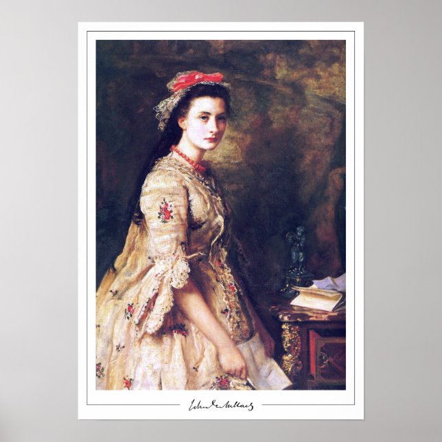 Poster John Everett Millais Zedign Cartaz de Arte #217 (Frente)