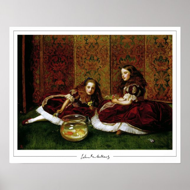 Poster John Everett Millais Zedign Cartaz de Arte #237 (Frente)