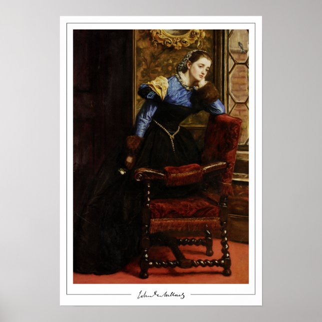 Poster John Everett Millais Zedign Cartaz de Arte #98 (Frente)