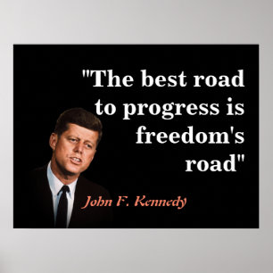 Poster John F. Kennedy Cita Sobre Liberdade