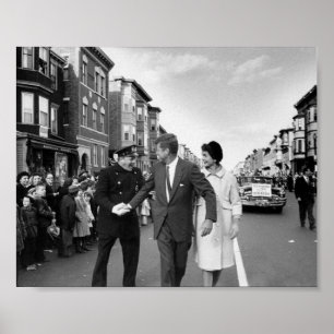 Póster John F. Kennedy em Boston do leste