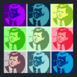 Poster John F Kennedy/JFK Pop Art<br><div class="desc">Pop Art Design</div>