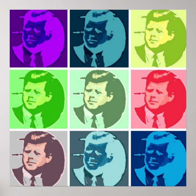 Poster John F Kennedy/JFK Pop Art (Frente)
