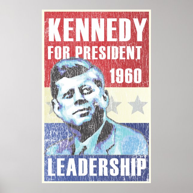 Póster John F. Kennedy Presidente Histórico (Frente)