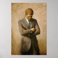 John F Kennedy Retrato Oficial de Aaron Shikler