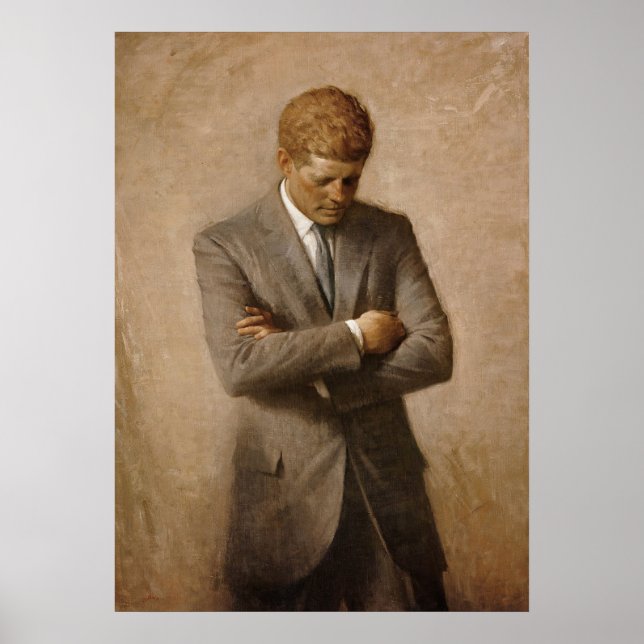 Poster John F. Kennedy Retrato Presidencial (Frente)