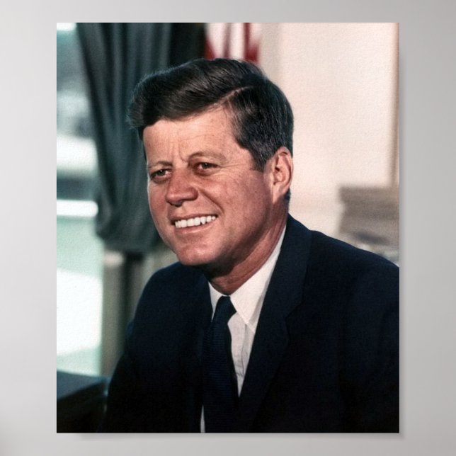 Póster John F. Kennedy Whitehouse Retrato (Frente)