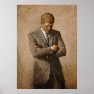 Poster John F. Pintura Presidencial Kennedy