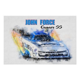 Póster John Force Camaro SS