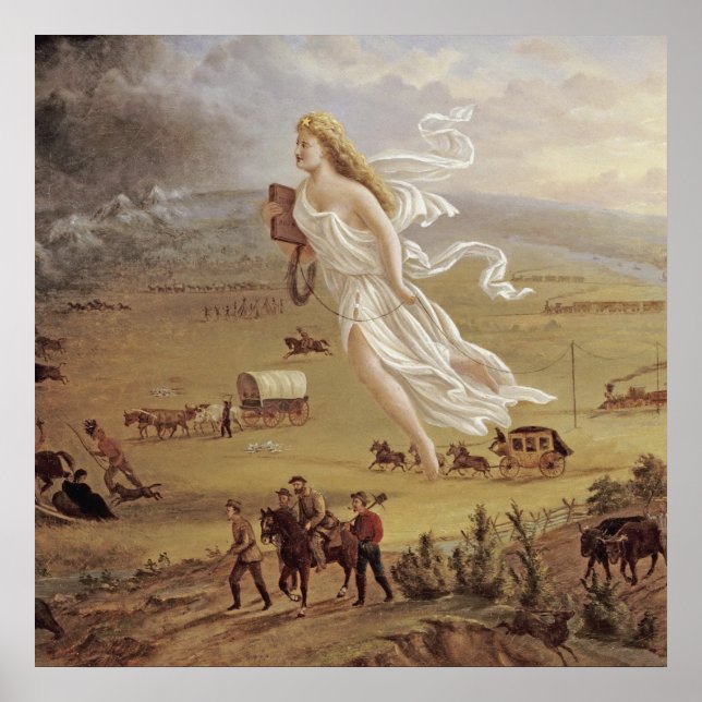 Poster John Gast - Progresso Americano (Frente)